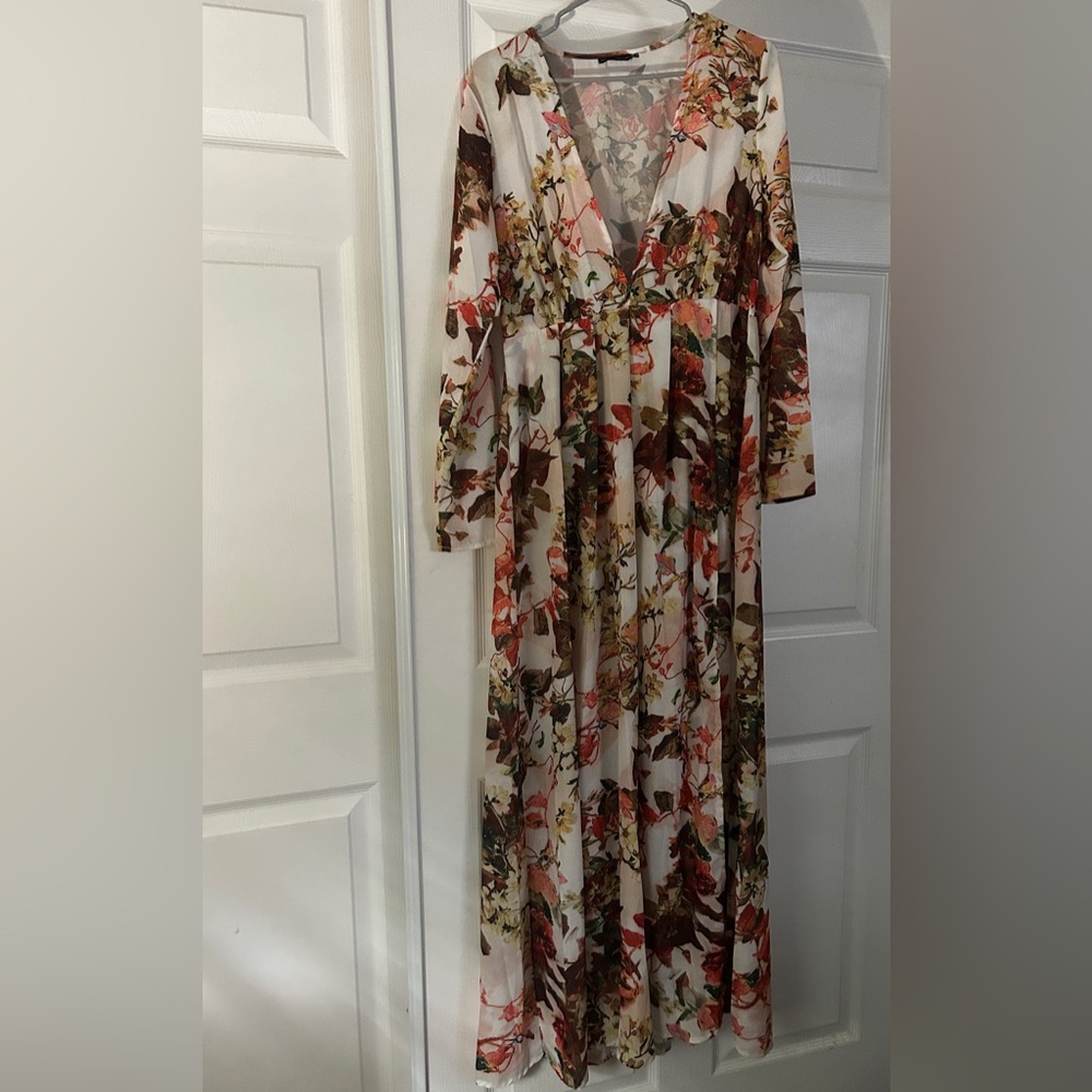 PLT fall slit dress